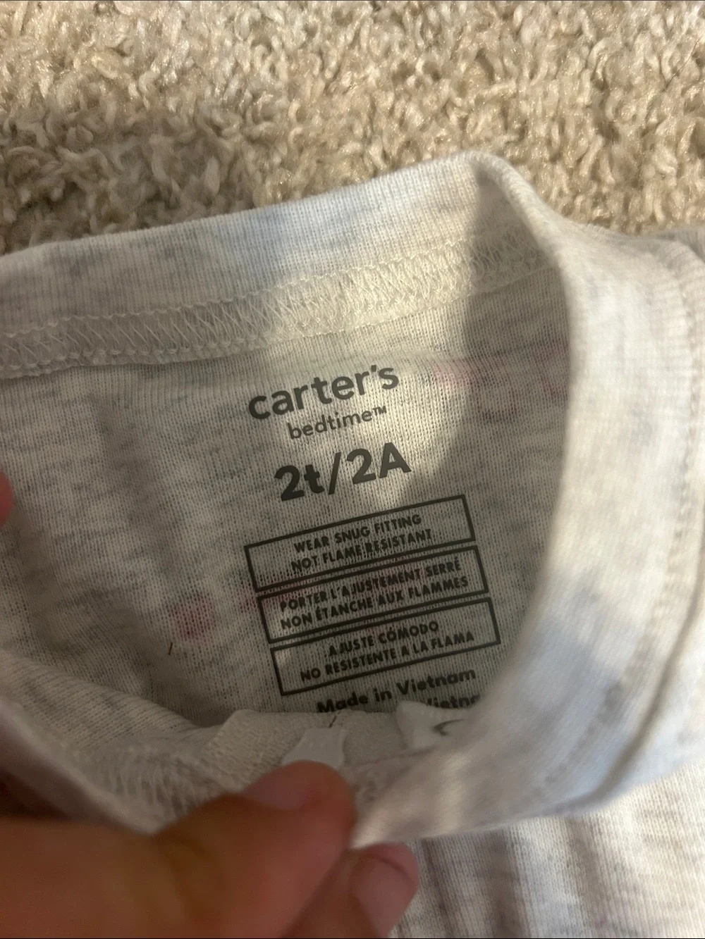 Carter's Christmas footie Pajama Set NWT
